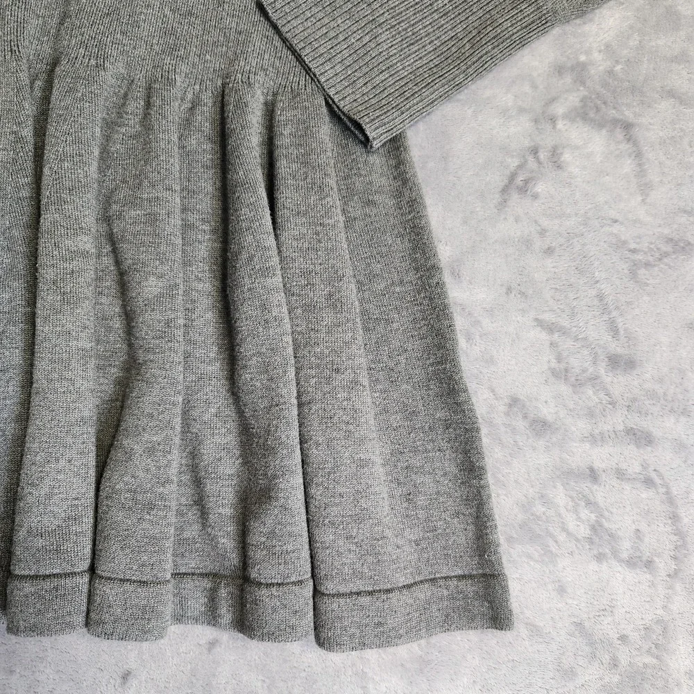 New $148 Free People Time on My Side Mini Sweater Dress Gray XS Grey Coquette